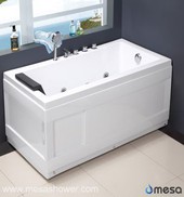 Acrylic Rectangular Hydro Jets Pijat Merendam Bak mandi air panas