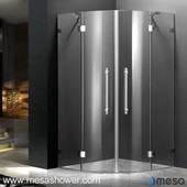 Sektor Desain Modern Membentuk Meja Mandi Tanpa bingkai dengan Pintu Hinged