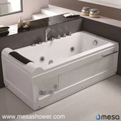 ABS Luxury Glass Big Whirlpool Jetted Pijat Bak Mandi dengan Harga Murah Dijual