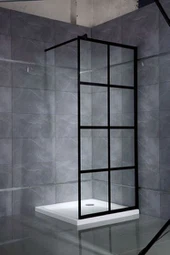 Shower Btah Screen Dengan Bingkai Hitam