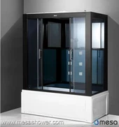 Kamar Mandi Big Glass Shower Cubicles Dengan Bak Perendaman