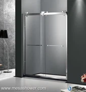 Dibingkai klasik Desain Roller Stainless Steel kamar mandi Shower kandang