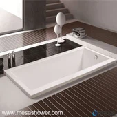Desain Sederhana Rumpun Acrylic Acrylic White Acrylic Drop-in Soaking Hot Tub