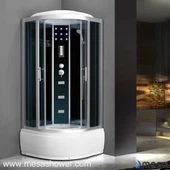 Tinggi Tray jet pijat kabin Shower dengan kaca pintu geser M-500-BS