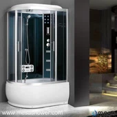 Corner R-Shape Shower Cabin Room dengan Fungsi Pijat M-505-A (L)