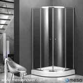 Lampiran shower Sliding Door yang Modern dengan Frame
